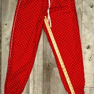 Victoria's Secret Red Polka Dot Pajama Bottoms, women’s size S